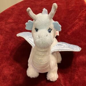Ganz Webkinz White Ice Dragon HM396 Plush Stuffed Animal Toy No Code